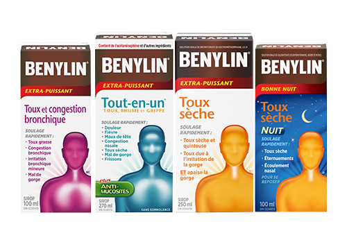 Un groupe de produits Benylin