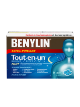 Caplets BENYLIN® Tout-en-un® Rhume et grippe Nuit